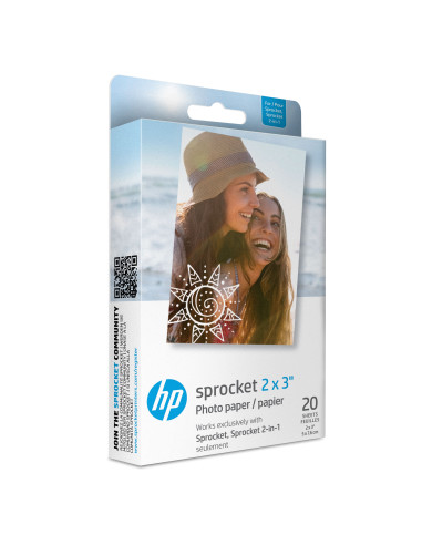 HP Papel Zink 2x3 - Pack de 20
