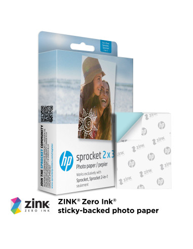 HP Papel Zink 2x3 - Pack de 100