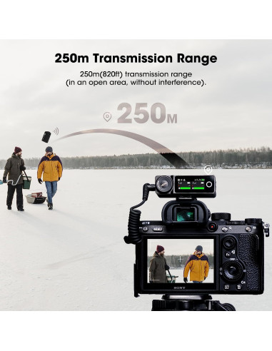 Hollyland Lark MAX DUO con 2 micrófonos lavalier