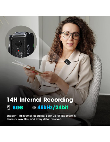 Hollyland Lark MAX DUO con 2 micrófonos lavalier