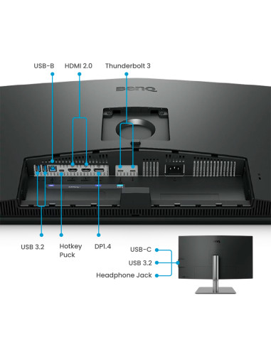 PD3225U｜Monitor para diseñadores BenQ de 32" y 4K.
