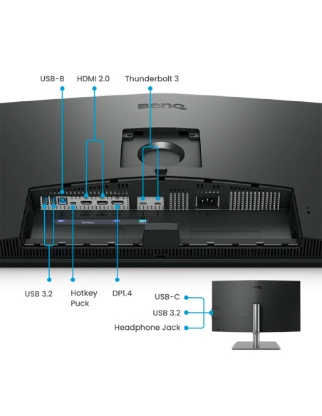 PD3225U｜Monitor para diseñadores BenQ de 32" y 4K.