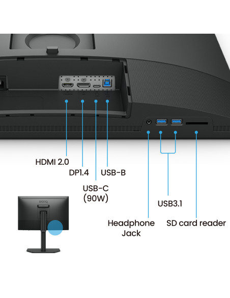 SW242Q | Monitor para fotógrafos BenQ de 24" y 2K