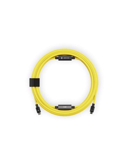 Cobra Union Cable (10Gbit) - 10m - Amarillo - USB-C a USB-C (angulado/ 90°)