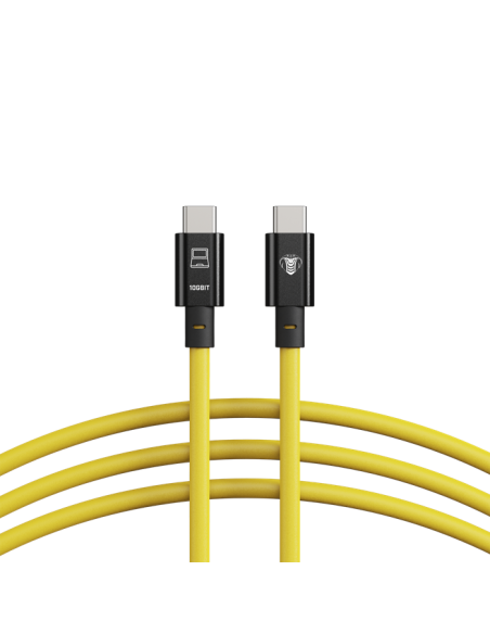 Cobra Union Cable (10Gbit) - 10m - Amarillo USB-C a USB-C (Recto)