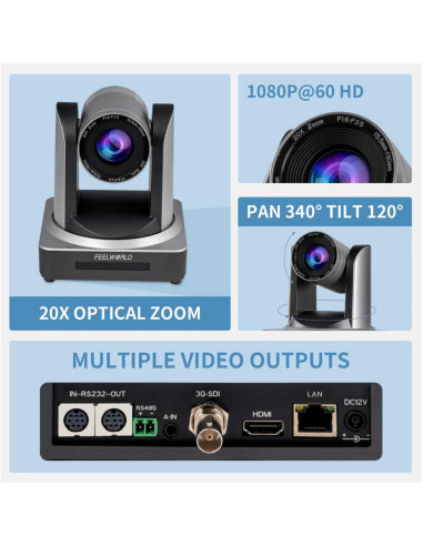 POE20X Cámara PTZ de transmisión en vivo - OUTLET