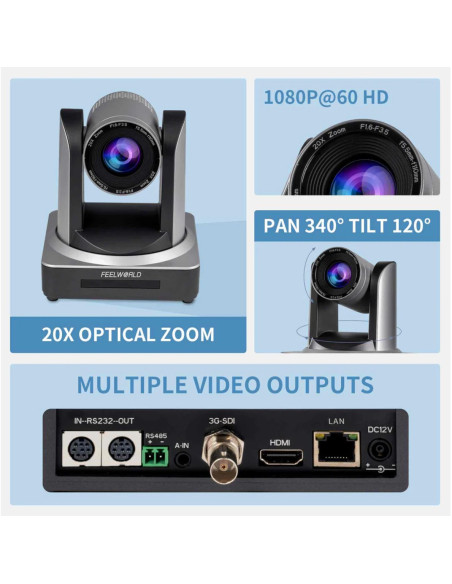 POE20X Cámara PTZ de transmisión en vivo - OUTLET