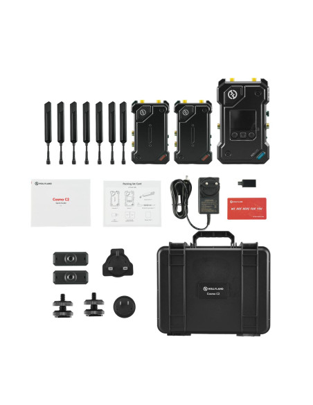 Sistema de transmisión inalámbrico Hollyland COSMO C2 2TX & 1RX