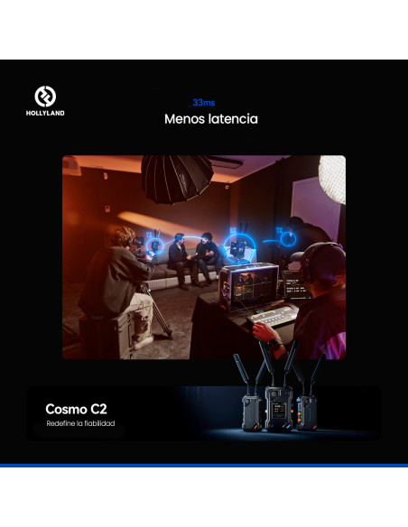 Sistema de transmisión inalámbrico Hollyland COSMO C2 1TX & 1RX
