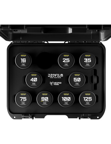 DZOFilm VESPID Maleta 9: 16/25/35/40/50/75/90/100/125mm (Arri PL & Canon EF)