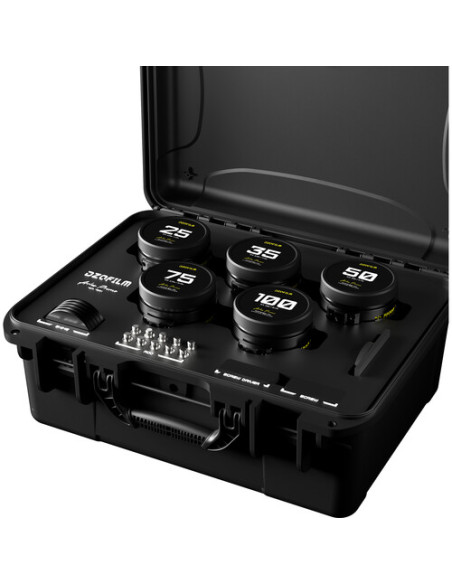 Kit de 5 objetivos DZOFILM Arles | 25/35/50/75/100mm FF/VV | Montura PL
