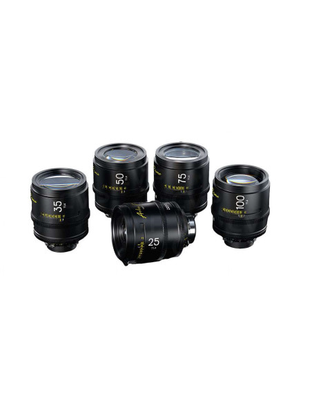 Kit de 5 objetivos DZOFILM Arles | 25/35/50/75/100mm FF/VV | Montura PL