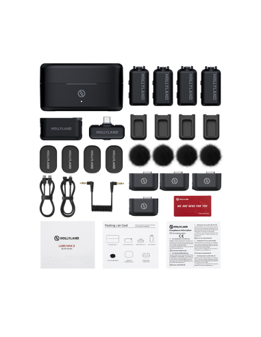 Micrófono Inalámbrico Hollyland LARK MAX 2...