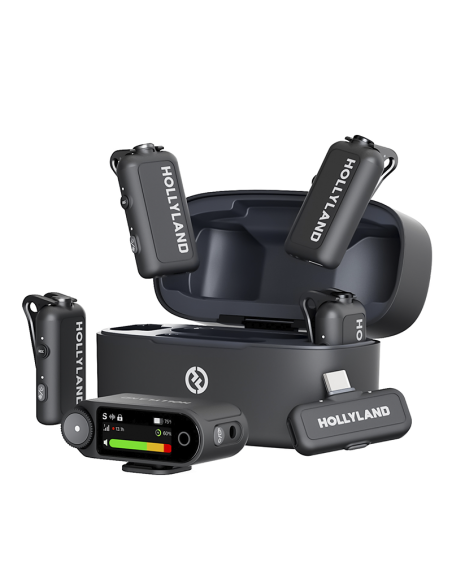 Micrófono Inalámbrico Hollyland LARK MAX 2 Combo - 4 personas