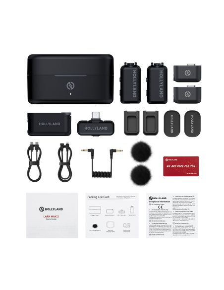 Micrófono Inalámbrico Hollyland LARK MAX 2 Combo