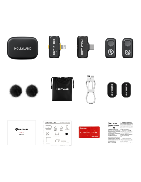 Micrófono Inalámbrico HOLLYLAND LARK A1 COMBO - SPACE GRAY