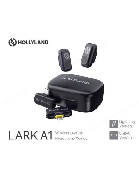 Micrófono Inalámbrico HOLLYLAND LARK A1 COMBO - SPACE GRAY