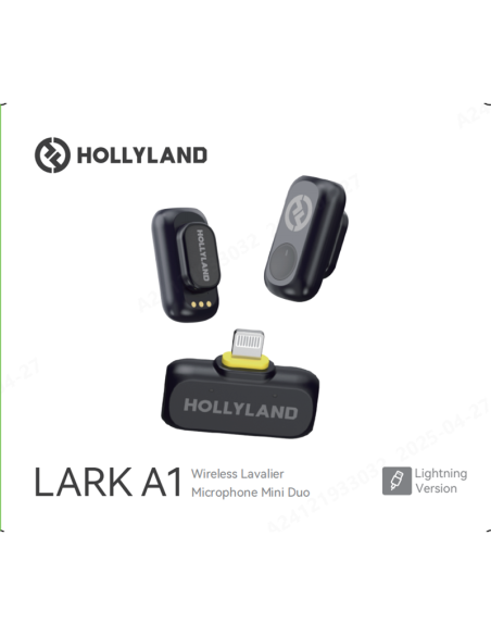 Micrófono Inalámbrico HOLLYLAND LARK A1 MINI DUO (LIGHTNING)