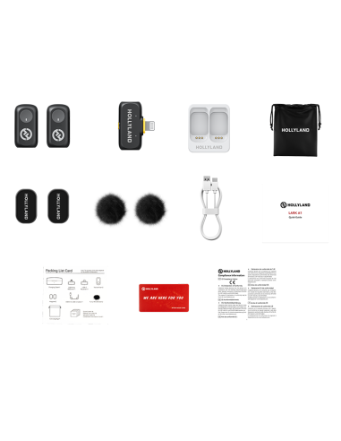 Micrófono Inalámbrico HOLLYLAND LARK A1 MINI...