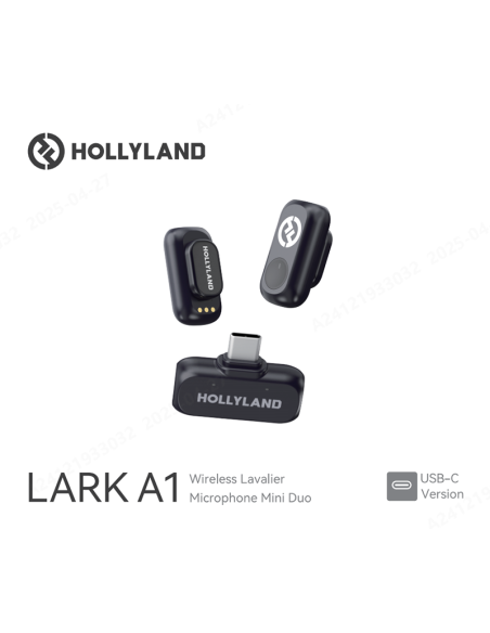 Micrófono Inalámbrico HOLLYLAND LARK A1 MINI DUO (TYPE-C)