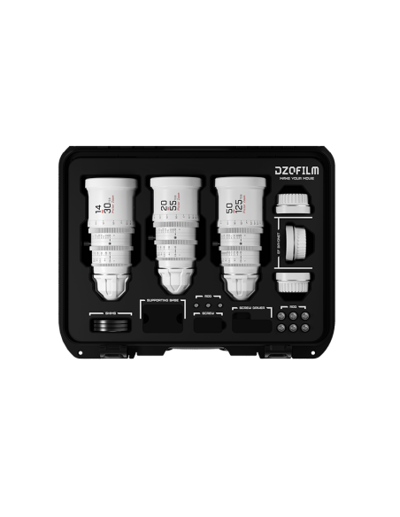 Kit de 3 objetivos DZOFILM PICTOR ZOOM | 14-30/50-125/20-55 T2.8