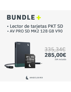 BUNDLE ANGELBIRD: AV PRO SD V90 128 GB + Lector de...