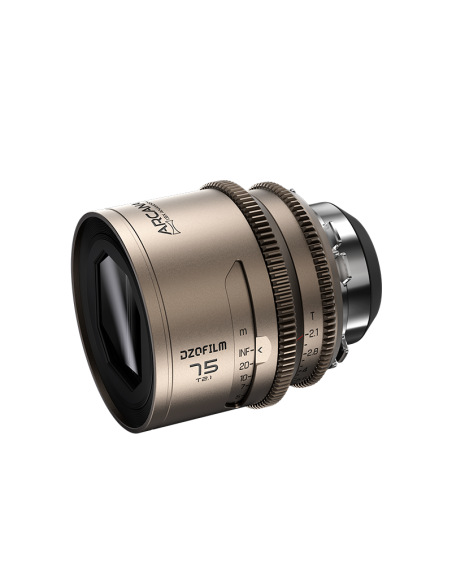 Objetivo DZOFILM Arcana | 75mm T2.1 | Full frame 1.5X Hybrid Anamorphic Prime Lens | Montura PL