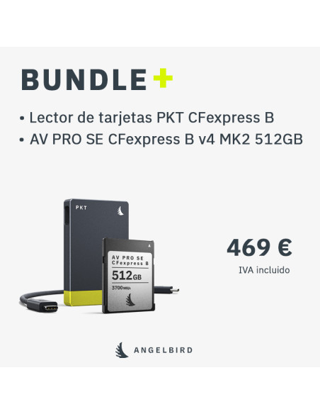 Bundle 3: PKT CFexpress B Card Reader + AV PRO SE CFexpress B v4 MK2 512 GB