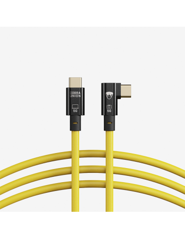 CobraUnion USB-C Tether Cable - 10M 5G 90º angled