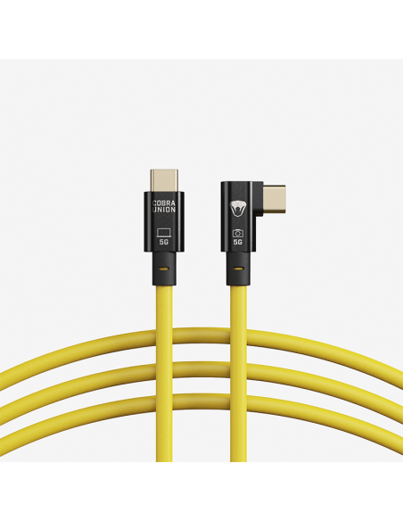 CobraUnion USB-C Tether Cable - 10M 5G 90º angled