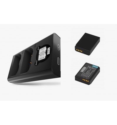 Newell cargador doble +  2 baterías LPE10
