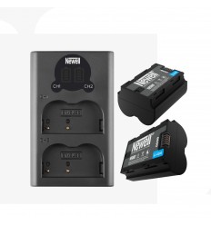 Newell cargador doble +  2 baterías NP-W235
