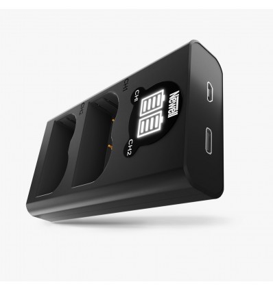 Newell cargador doble con LCD DL-USB-C EN-EL14