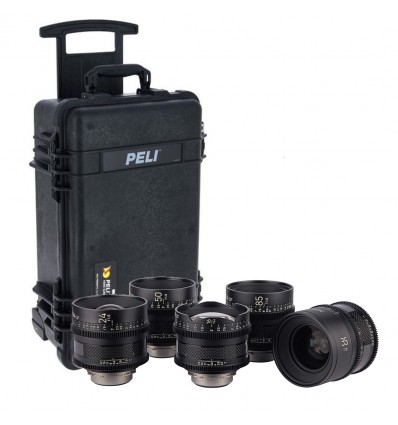 MALETA PELI 1510 CON COMPARTIMENTOS + 5 OBJETIVOS XEEN CF