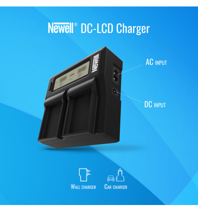 Newell cargador doble FDL-USB-C para LP-E6