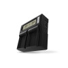 Newell cargador doble DC-LCD para las series NP-F, NP-FM