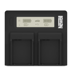 Newell cargador doble DC-LCD para las series NP-F, NP-FM 2