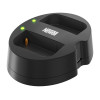 Cargador doble Newell SDC-USB para las series NP-F550, FM50, FM500H
