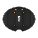 Cargador doble Newell SDC-USB para las series NP-F550, FM50, FM500H
