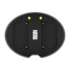 Cargador doble Newell SDC-USB para las series NP-F550, FM50, FM500H