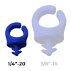 Clips para cables Negro 1/4" (Pack de 6)