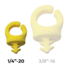 Clips para cables Negro 1/4" (Pack de 6)