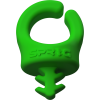 Clips para cables Verde 1/4" (Pack de 6)