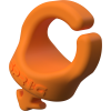 Clips para cables Naranja 1/4" (Pack de 6)