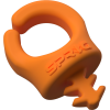 Clips para cables Naranja 1/4" (Pack de 6)