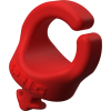 Clips para cables Rojo 3/8" (Pack de 3)