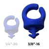 Clips para cables Azul 3/8" (Pack de 3)