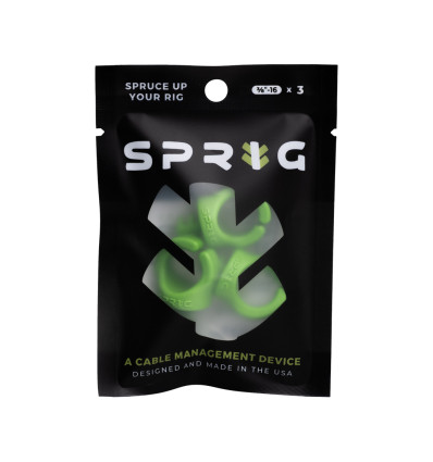 Clips para cables Verde 3/8" (Pack de 3)