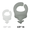 Clips para cables Flourescente 3/8" (Pack de 3)