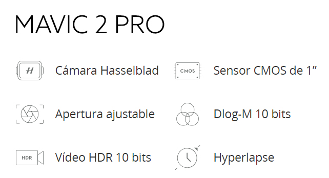 DJI Mavic 2 PRO Caracteristicas